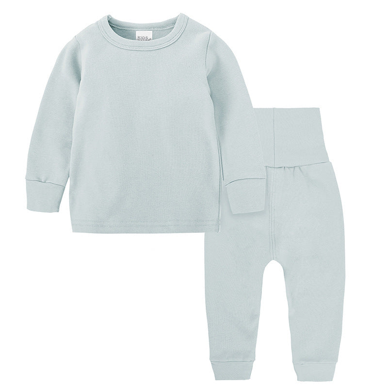 Winterse Warme Basic Kinderpyjama Tweedelig-Set