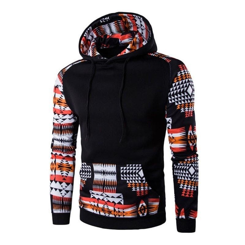 Heren hoodies met Azteeks patroon