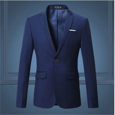 Elegante Casual Effen Kleur  Slim Fit Business/ Feestelijk Blazer met Revers en Enkele Knoopsluiting voor Heren