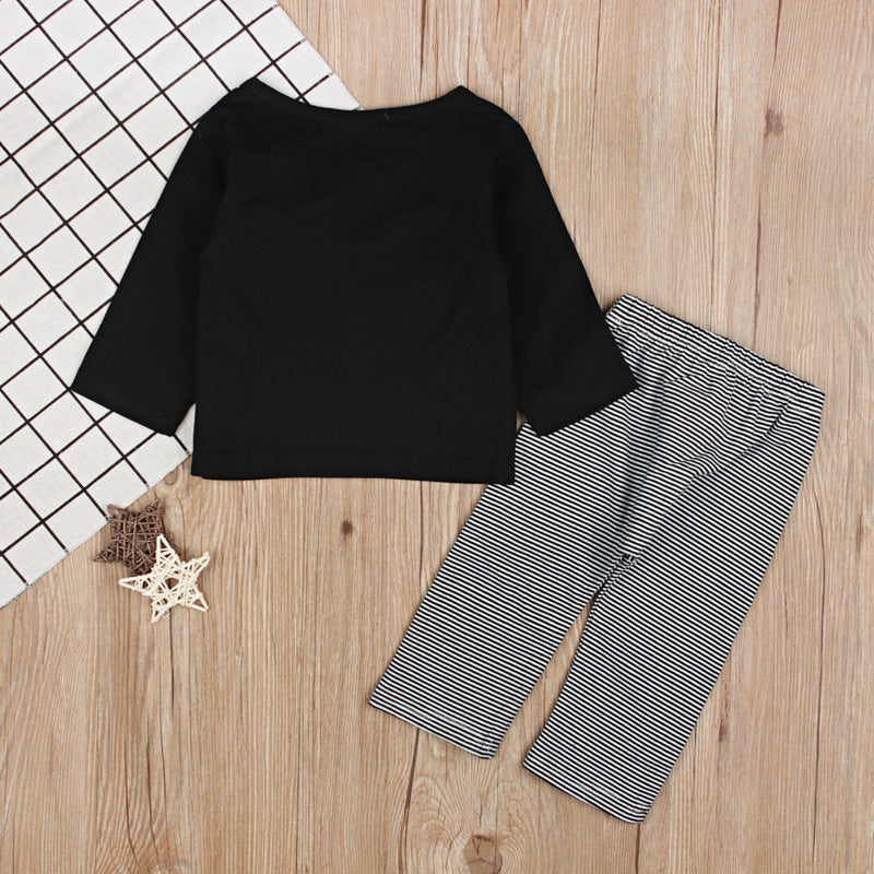 T-shirt Longsleeve met Koalaprint & Gestreepte Broek Tweedeligset voor Baby's/Peuters