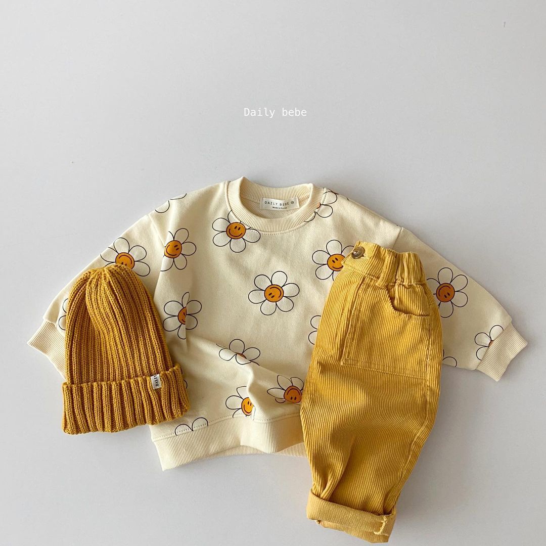 Casual Sweatshirt met Zonnebloem Anime voor Kinderen