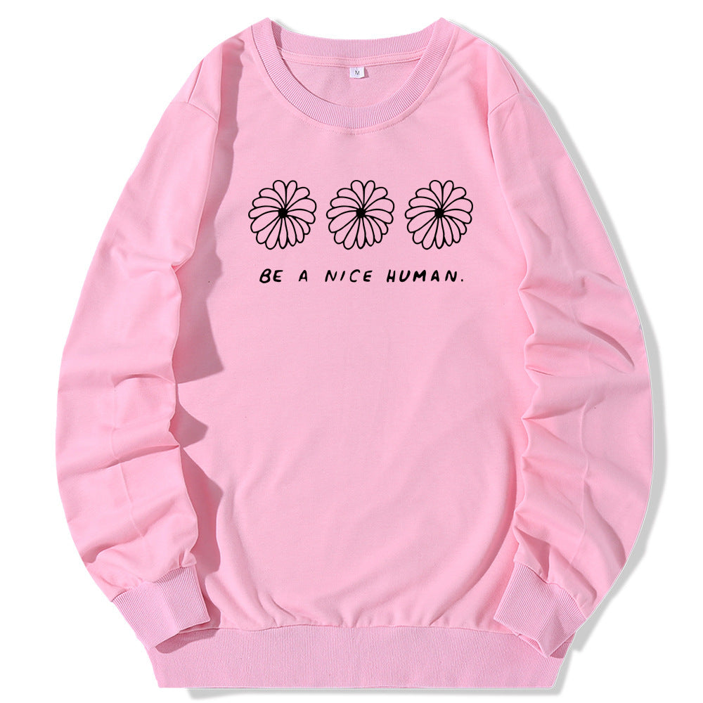 Europese en Amerikaanse Sweatshirt met Ronde Hals en Cartoonprint voor Dames/ Plus-size & Meiden