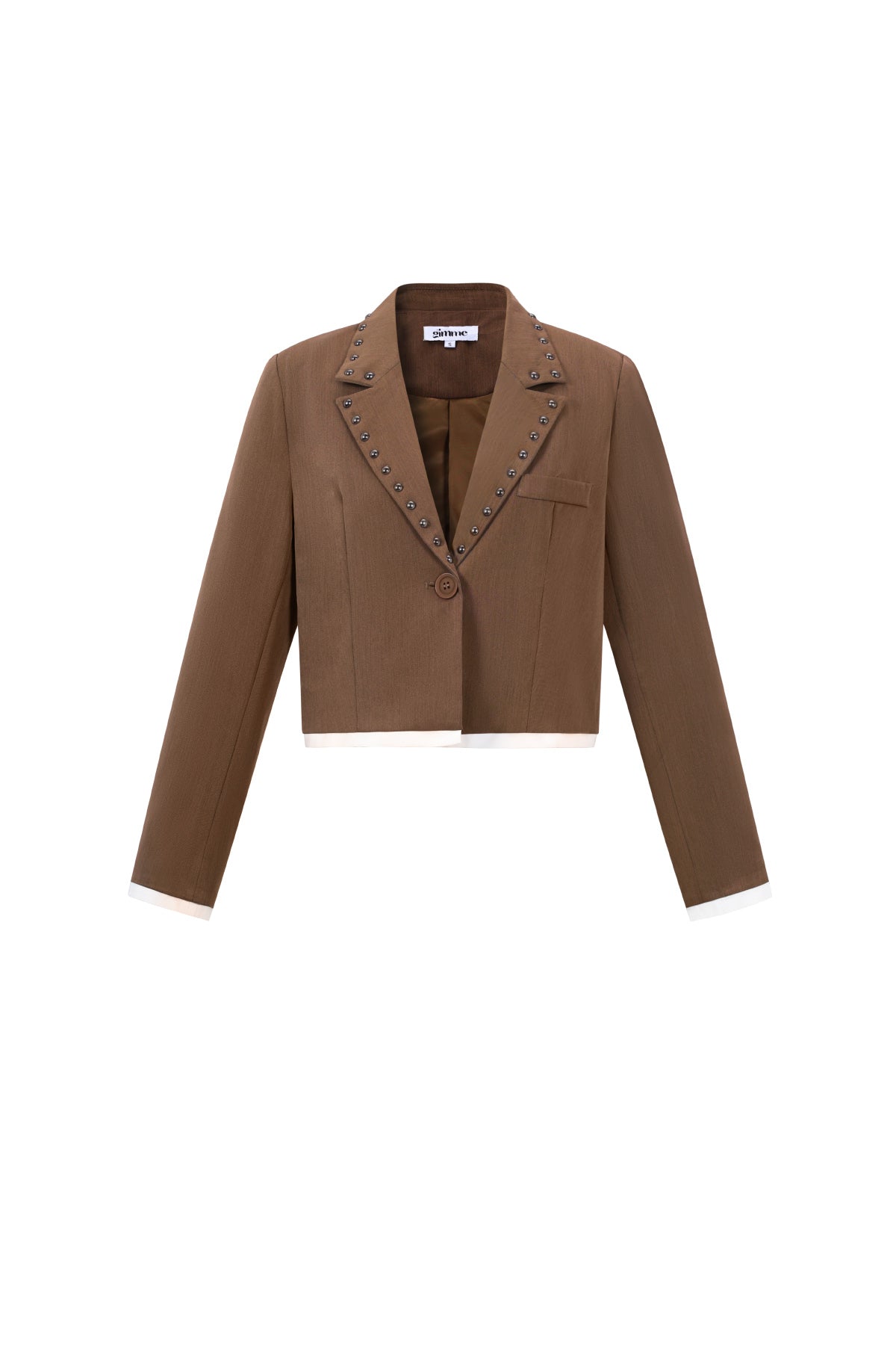 Geweven Polyestervezel Vrouwenpak Set Herfst/Winter Straat Eenvoudige Kleur