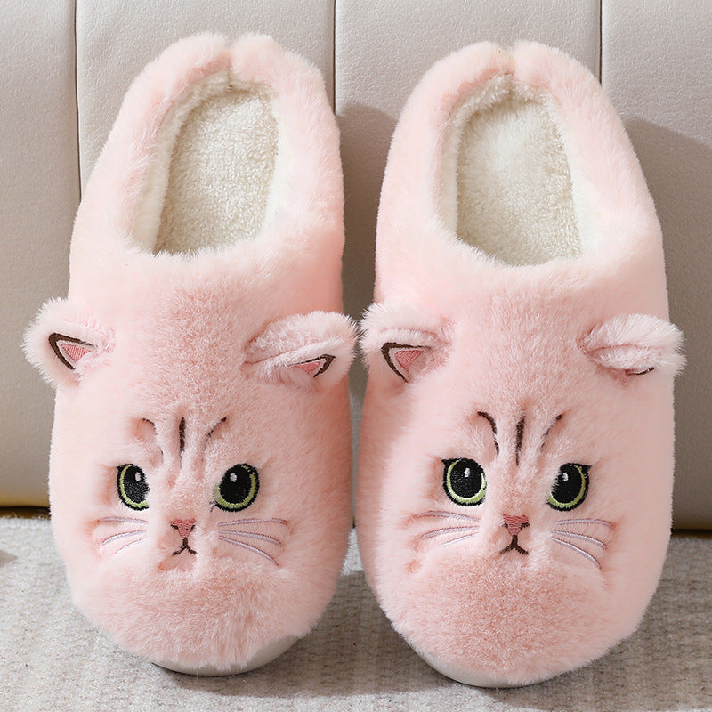 Winterse Warme Zachte Antislip Kitty-pantoffels voor Unisex