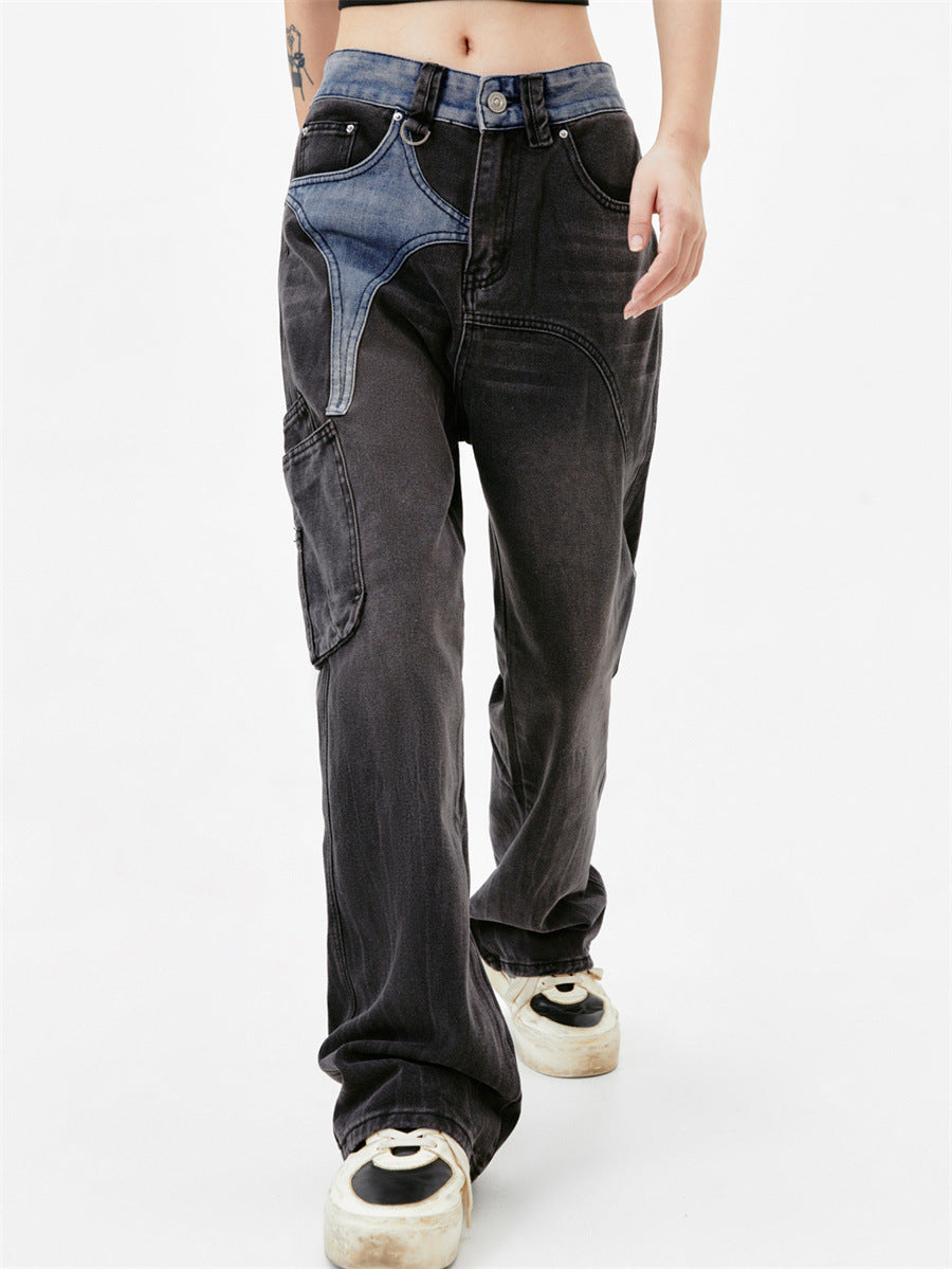 American Retro Washed Worn Jeans voor Dames & Meiden