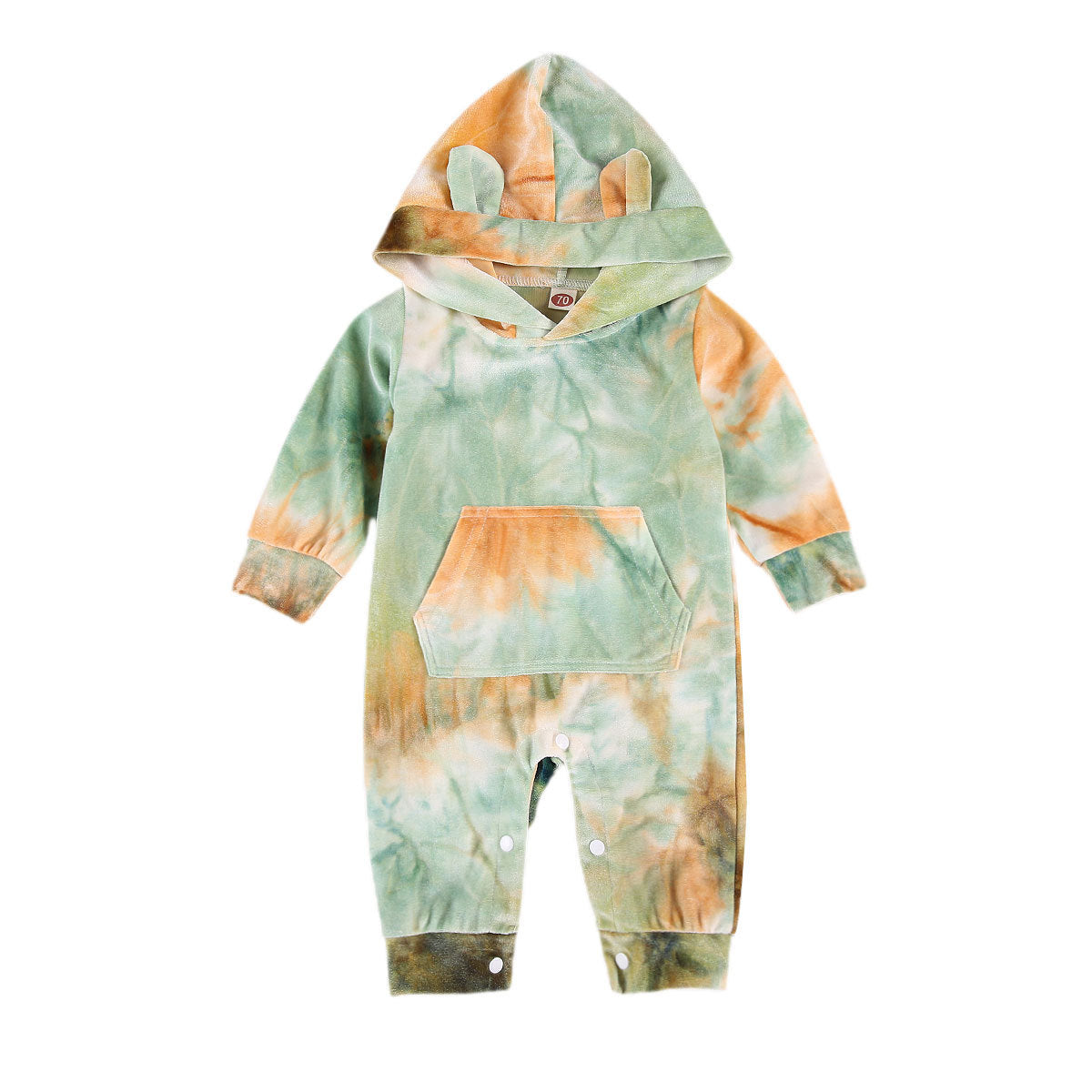Tie Dye Jumpsuit met Capuchon voor Baby's/Peuters