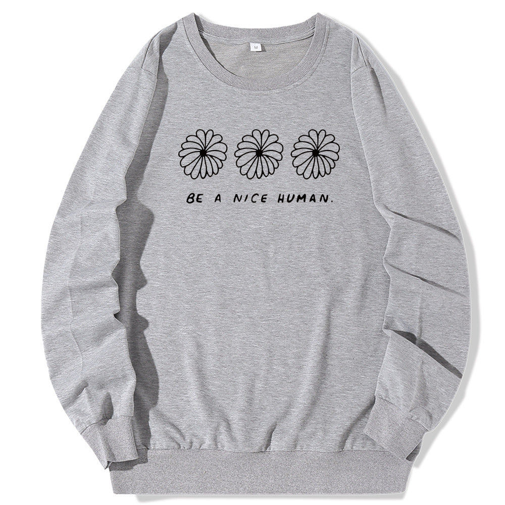 Europese en Amerikaanse Sweatshirt met Ronde Hals en Cartoonprint voor Dames/ Plus-size & Meiden