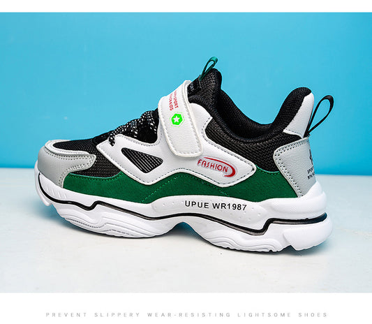 Trendy Casual Lichtgewicht Ademend Antislip Sport Sneakers met Klittenband voor Teenager