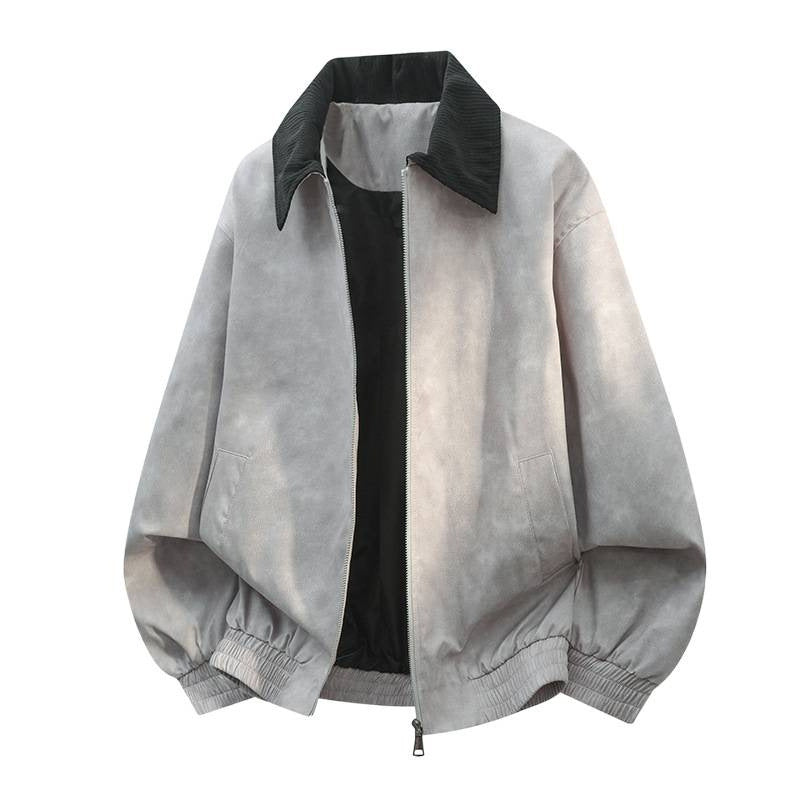 Casual Jacket met Lapel Stiksels en Revers voor Heren & Dames/ Plus-size