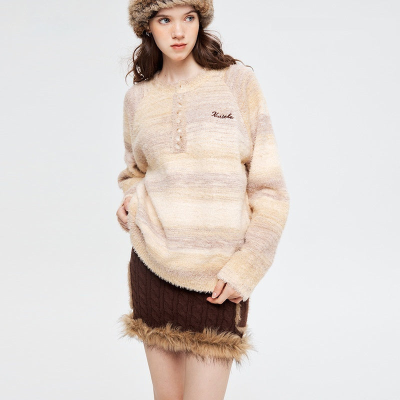 Amerikaanse Niche-Stijl Trendy Zachte Trui voor Dames & Meiden