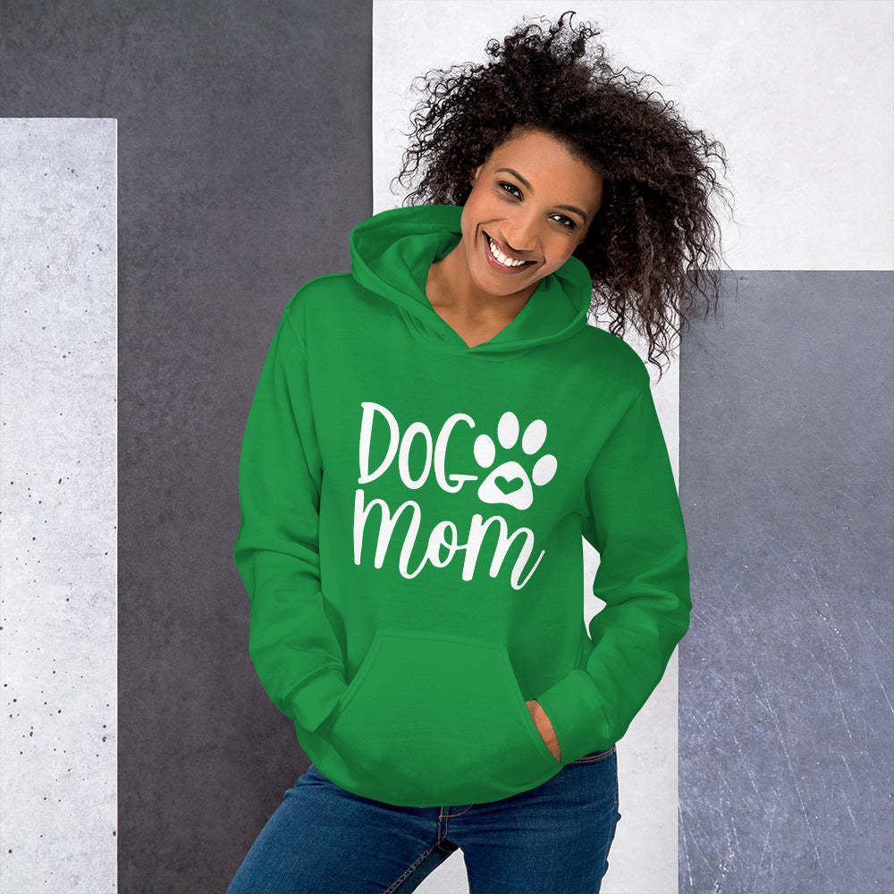 Dames Dog Mom Letter Print Hoodie