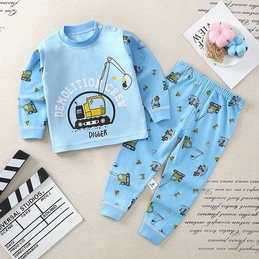 Kinderset 2-delig T-shirt met Lange Mouwen & Lange Broek