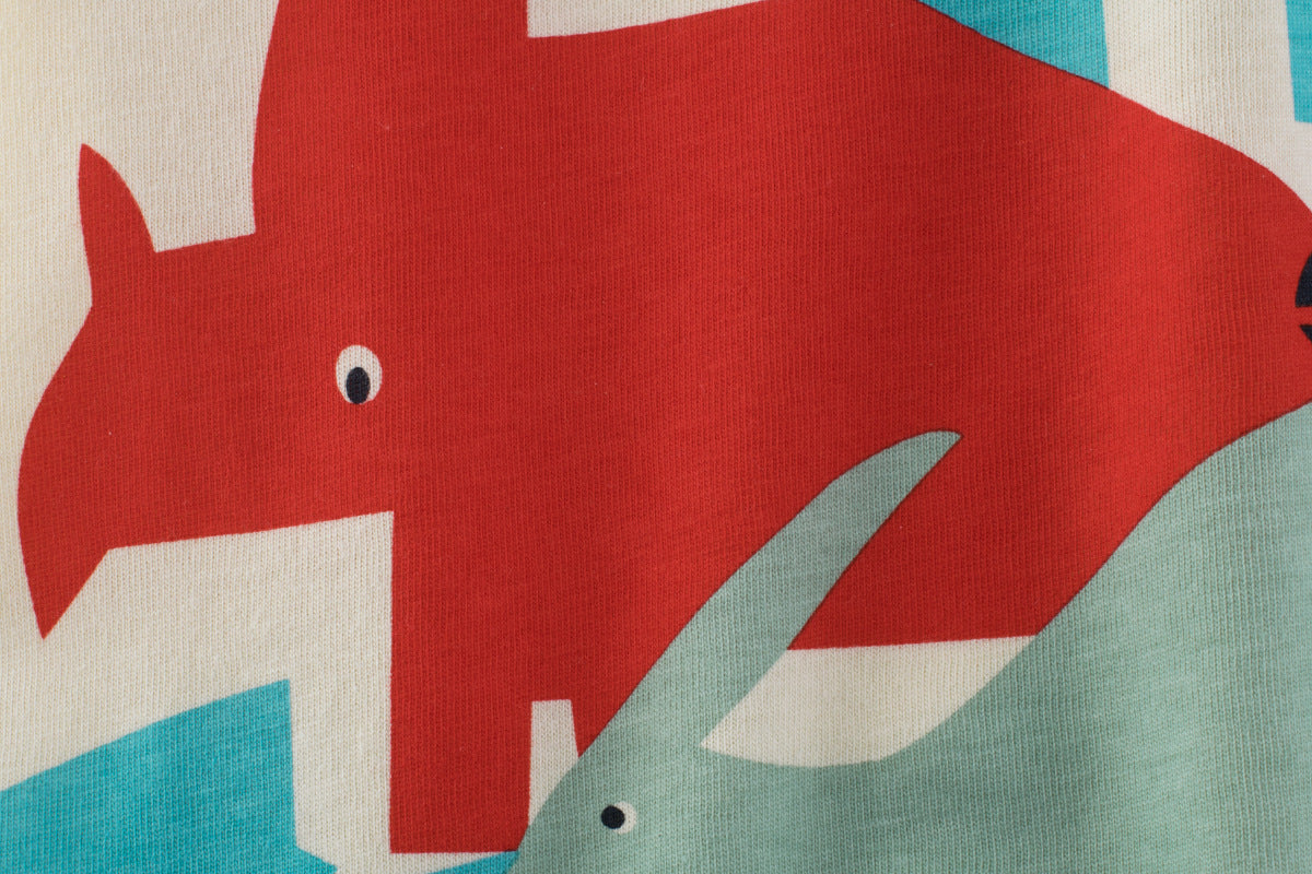 T-shirt met Korte Mouwen en Dinosaurusprint voor Peuters/ Kinderen