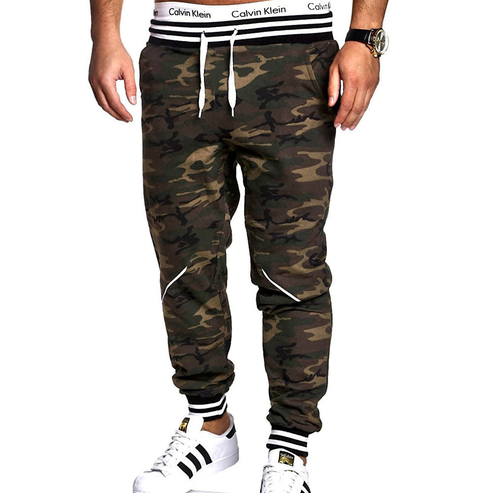 Casual Europese And Amerikaanse Stijl Camouflage Sweatpants voor Heren