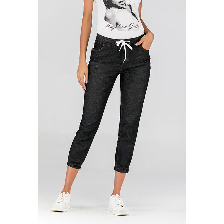 Ripped Lantern Jeans / Short met Trekkoord voor Dames / Plus Size & Meisjes