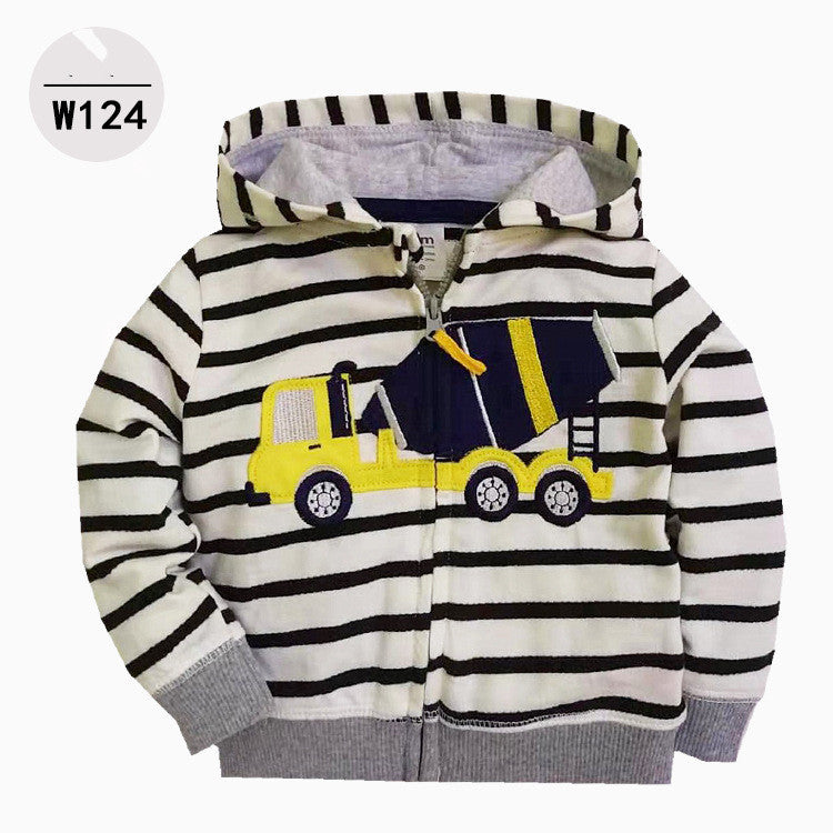 Hoodie V-hals met borduurwerk en rits voor Baby's / Peuters