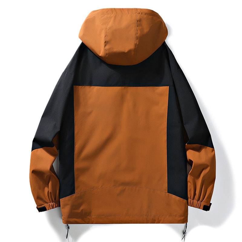 Outdoor Windjack met Capuchon en Rits voor Heren