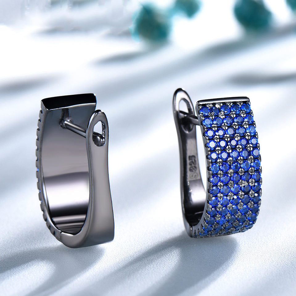 S925 Sterling Zilveren Hoogwaardige Europese Temperament Retro Oorbellen voor Dames