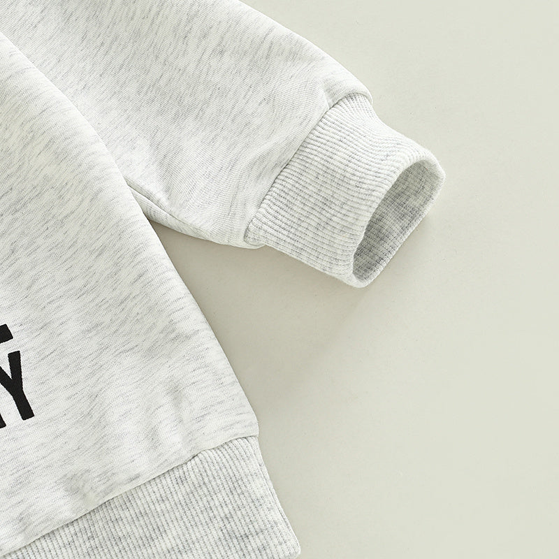 Rugby Sweatshirt met Bedrukte Letters Print voor Kinderen