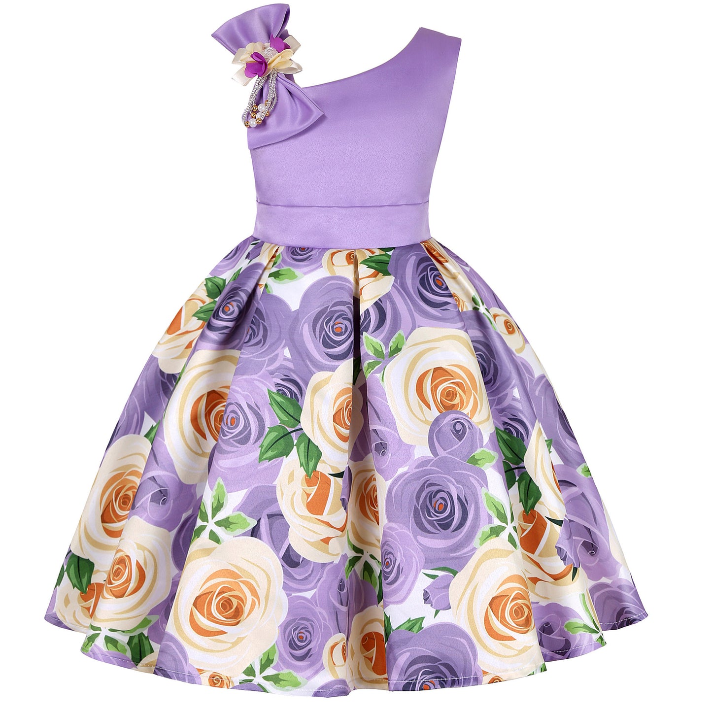 Meisjes Elegante Prinsessenfeestjurken / Meisjes Casual Feestjurken met Bloemenprint