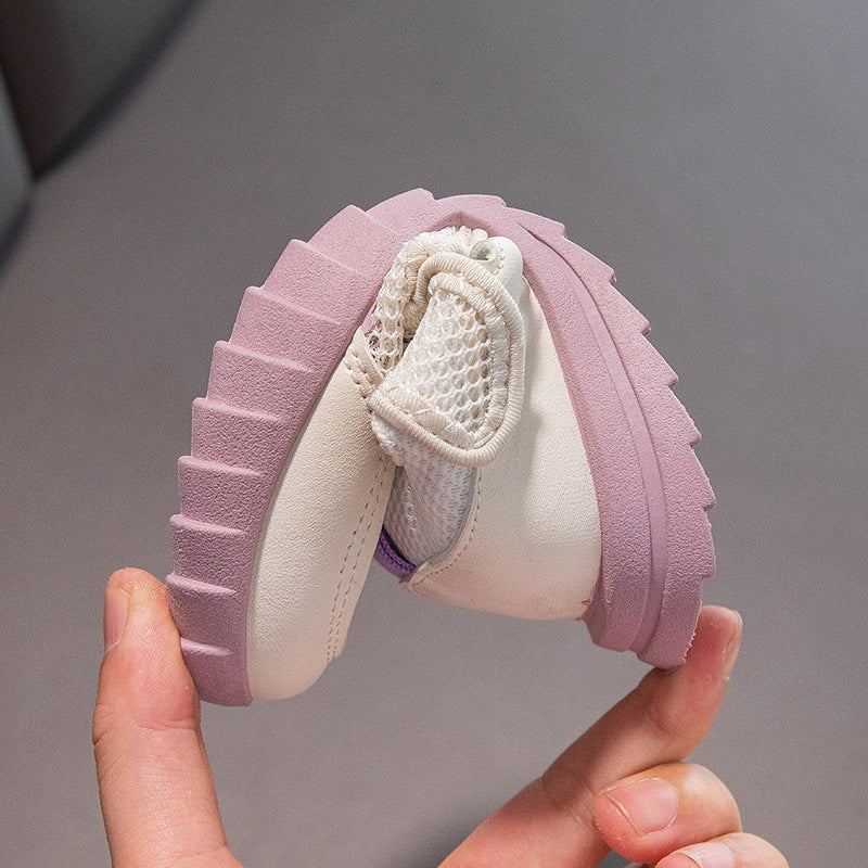 Casual Effen Kleur Ademend Sportschoenen van Mesh met Klittenband voor Kinderen