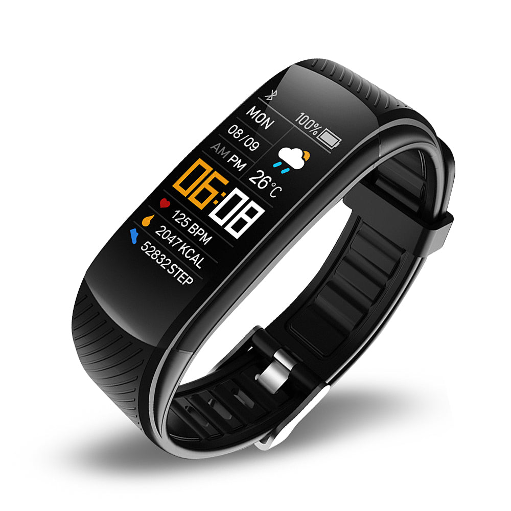 Stijlvolle Sportieve C5S Smartwatch met Stappenteller en Gezondheidsmonitoring voor Heren