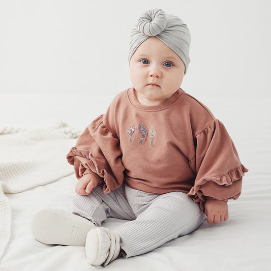 Sweatshirt met Klokmouw en Borduurwerk voor Baby's / Peuters