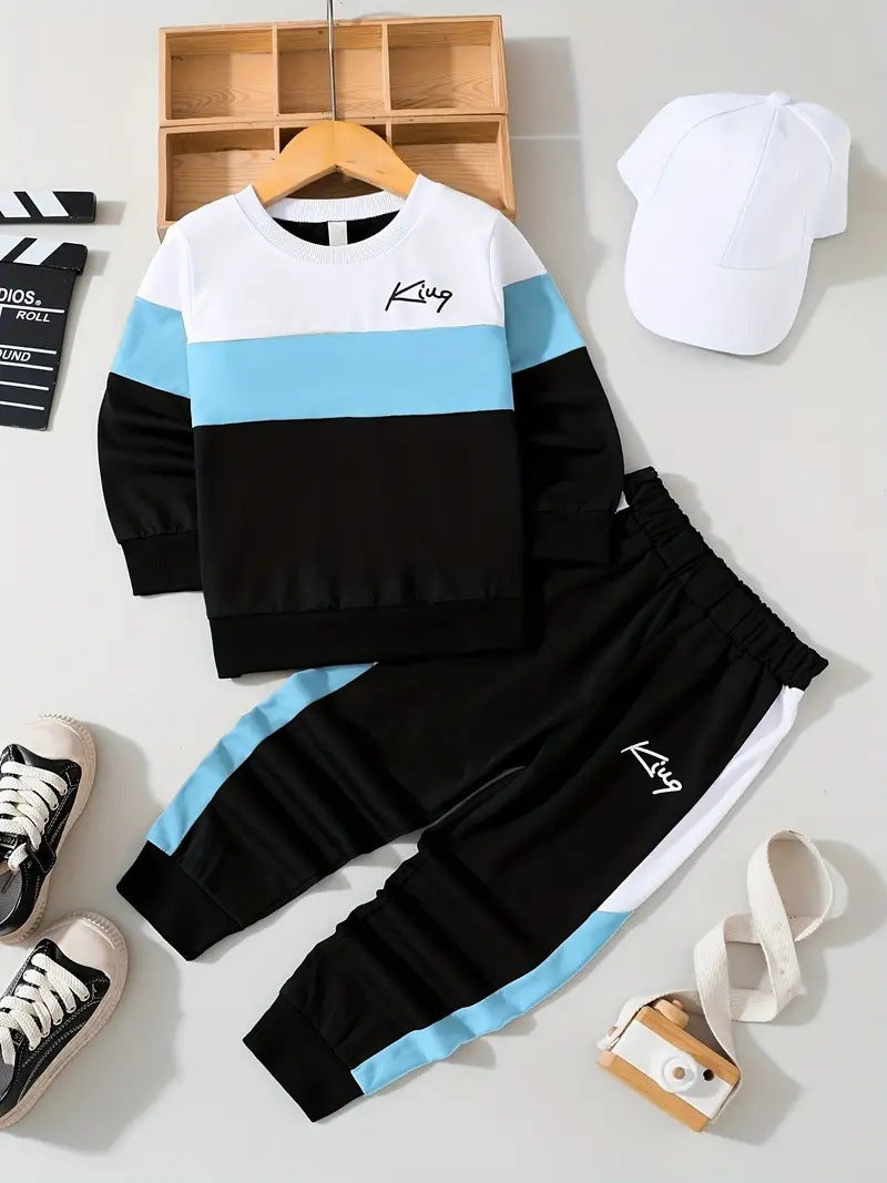 Design Sense Tweedelige Set Multicolor Sweatshirt & Broek voor Kinderen/ Tieners