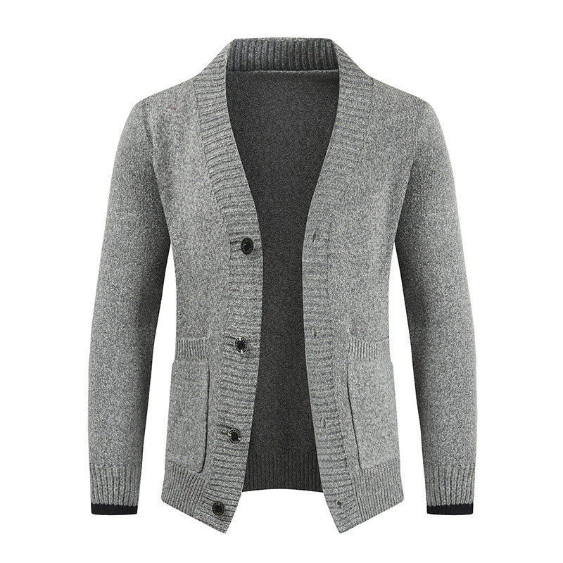 Casual Slim-Fit Winter Trui-Cardigan met Knoopsluiting