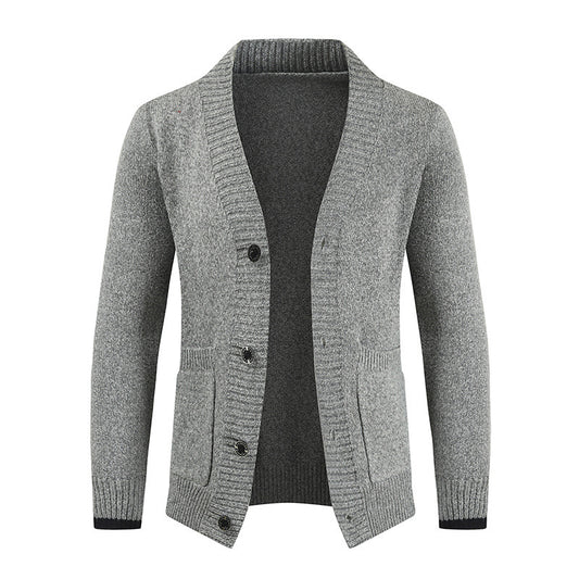 Casual Slim-Fit Winter Trui-Cardigan met Knoopsluiting