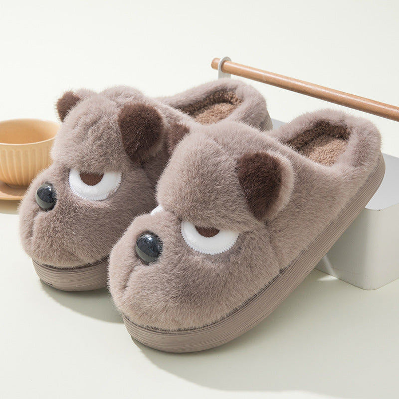 Winterse Warme en Schattige Puppy Antislip Pantoffels voor Unisex