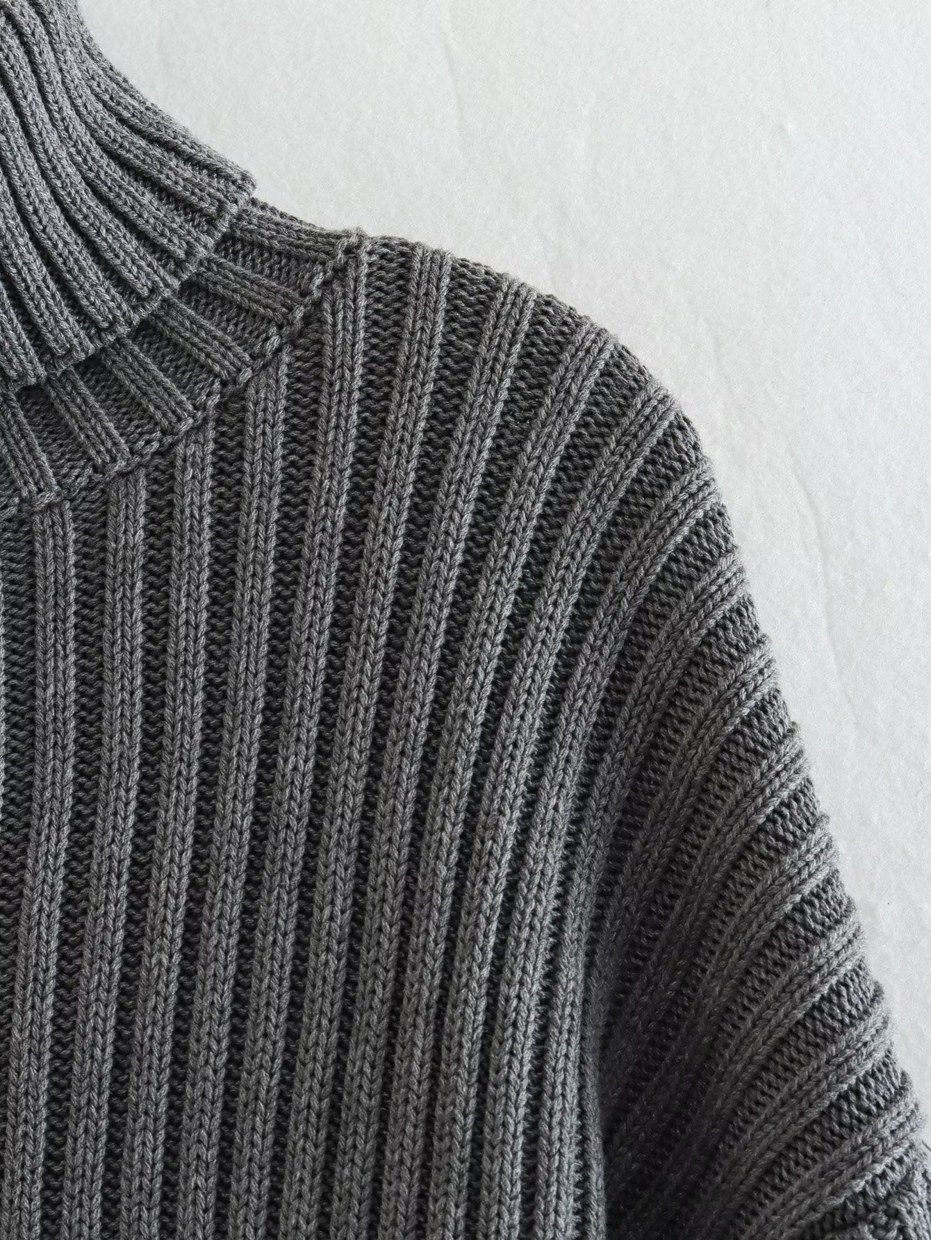 Geribbelde Coltrui in Europese en Amerikaanse Stijl voor Dames & Meiden