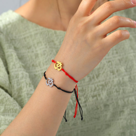 Indiase UNIFT Om-armband met Titanium Stalen/Gouden OHM-symbool voor Unisex