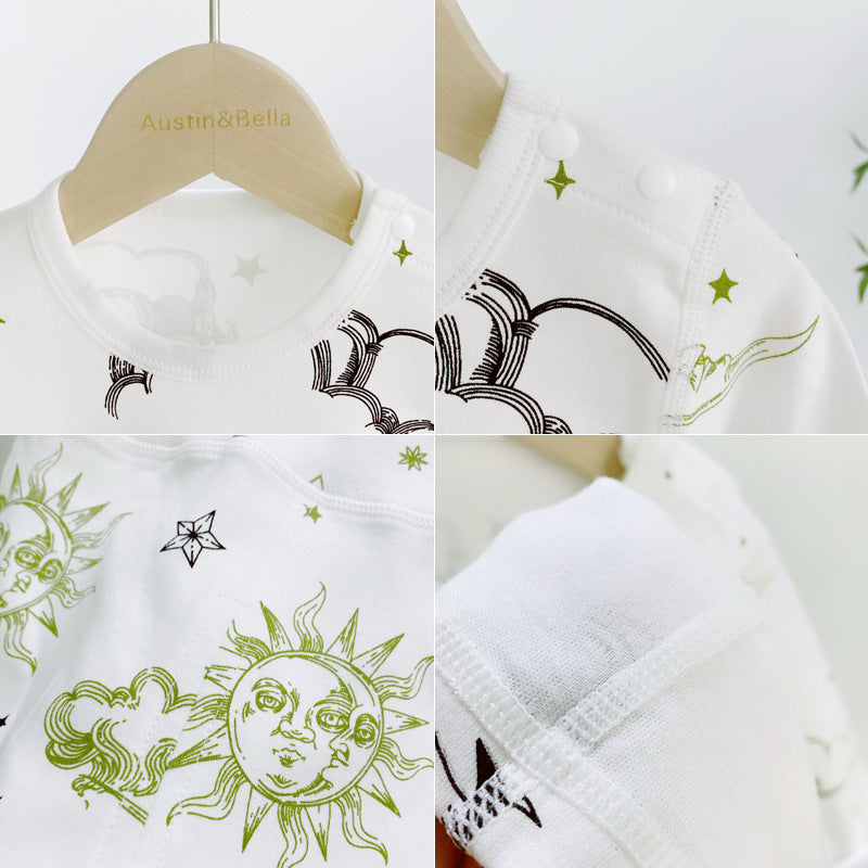 Trendy Apollo-Pak Longsleeve Shirt & Broek Outfit voor Baby's / Peuters