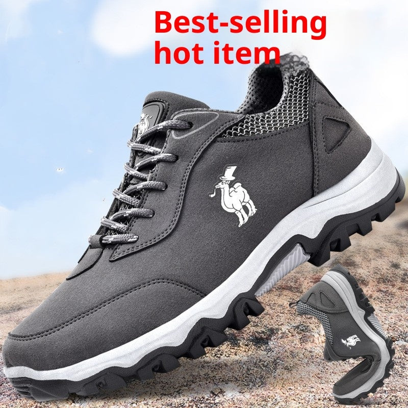 Europese en Amerikaanse Casual Lichtgewicht Outdoor Sneakers met Vetersluiting voor Heren