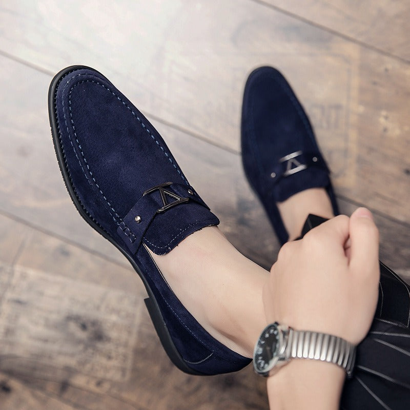 Klassieke Comfortabele Effen Kleur Casual/Business Instapschoenen van Imitatie Suède met Puntige Neus voor Heren