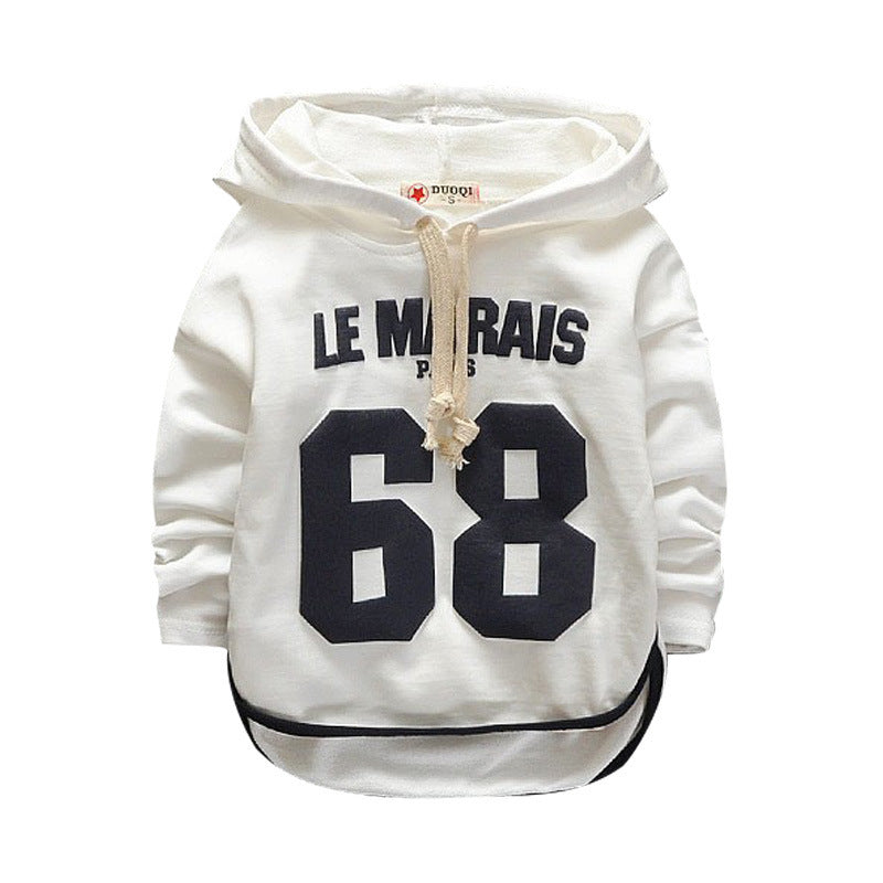 Cartoon casual baby hoodie met digitale print