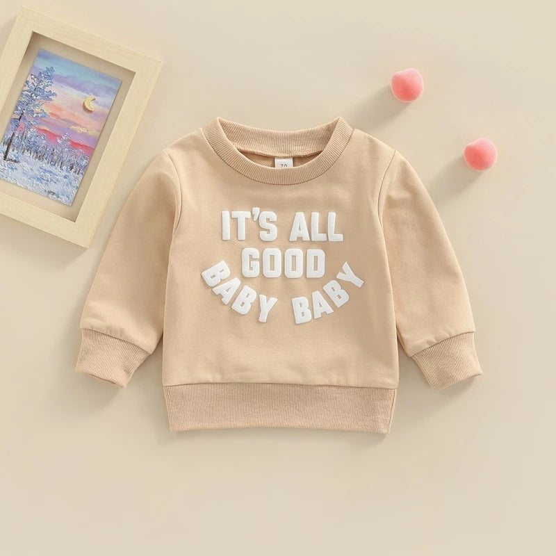 Kindermode Casual Sweatshirt met Tekst voor Baby's / Peuters