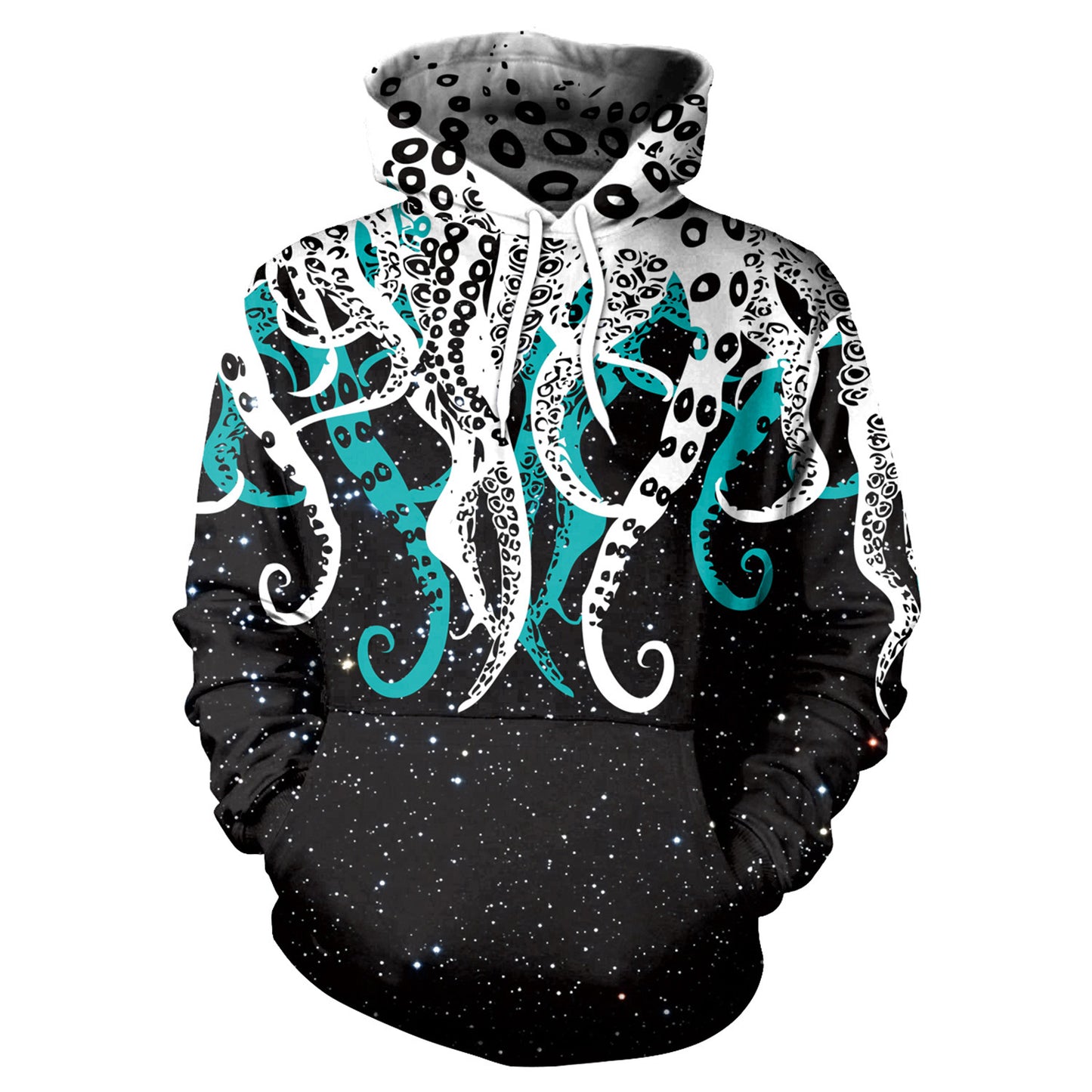 Octopus digitale print hoodie