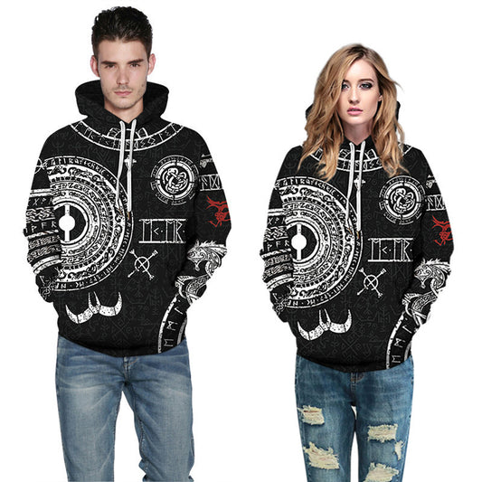 Hoodie met slangenprint