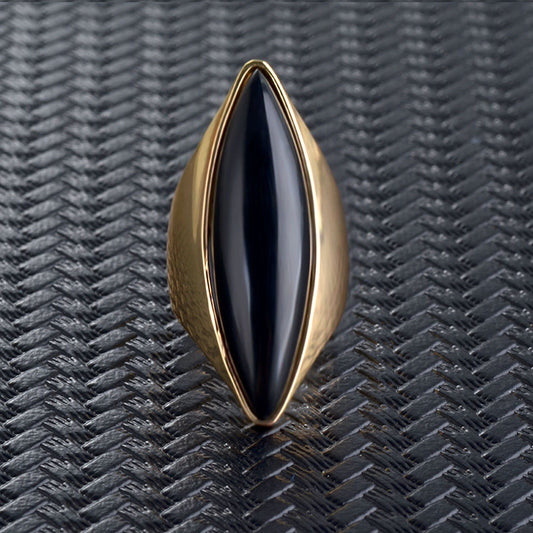 Amerikaanse Elegante Vintage Geometrisch Edelsteen Ring voor Dames