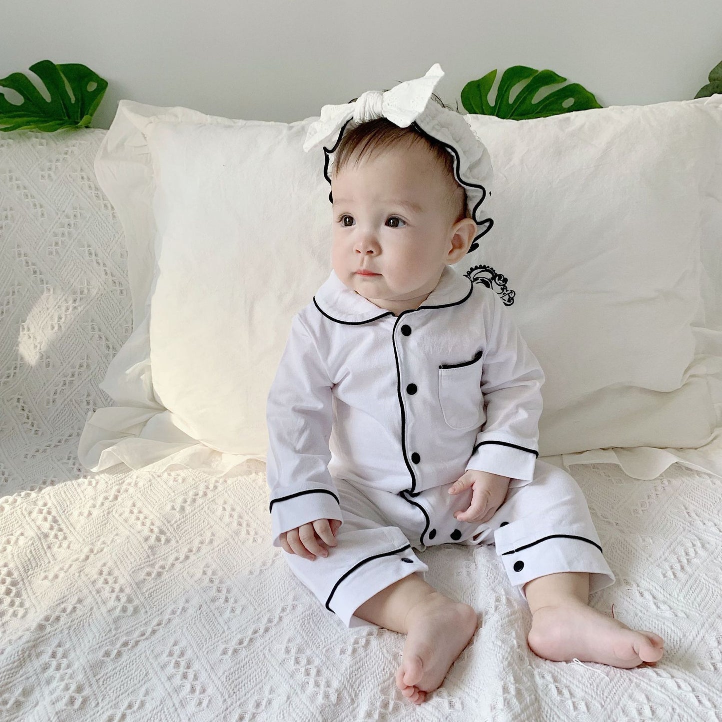 Casual Baby/ Peuter Pyjama-Jumpsuits met Effen Kleur