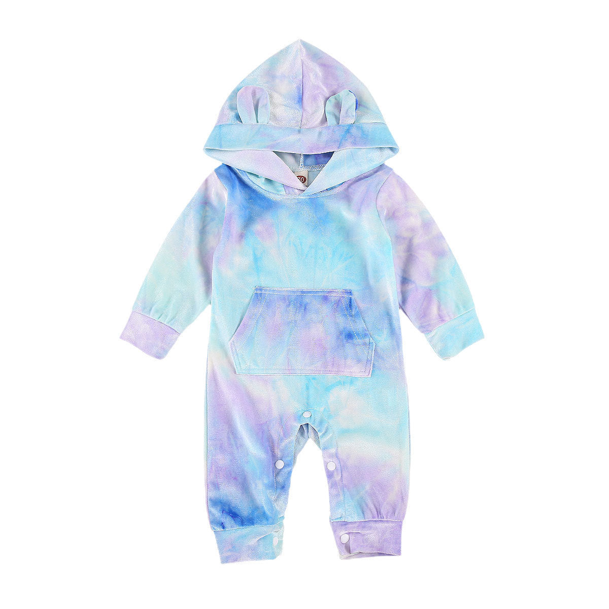 Tie Dye Jumpsuit met Capuchon voor Baby's/Peuters