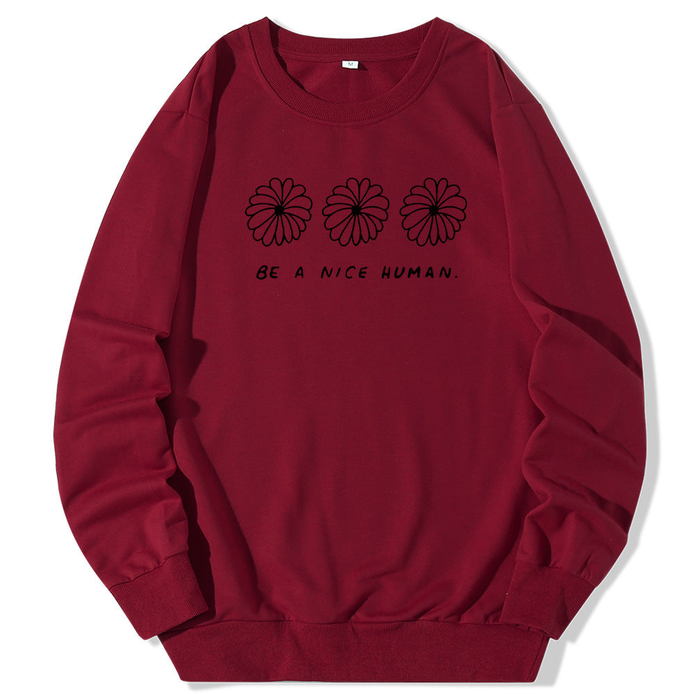 Europese en Amerikaanse Sweatshirt met Ronde Hals en Cartoonprint voor Dames/ Plus-size & Meiden