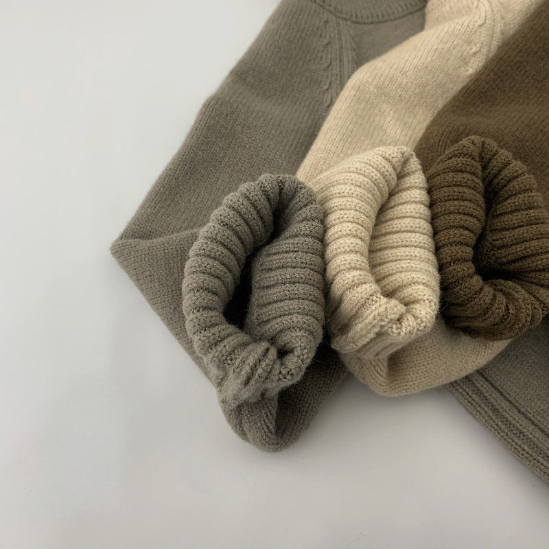 Casual Effen Kleur Gebreide Sweater voor Peuters / Kinderen