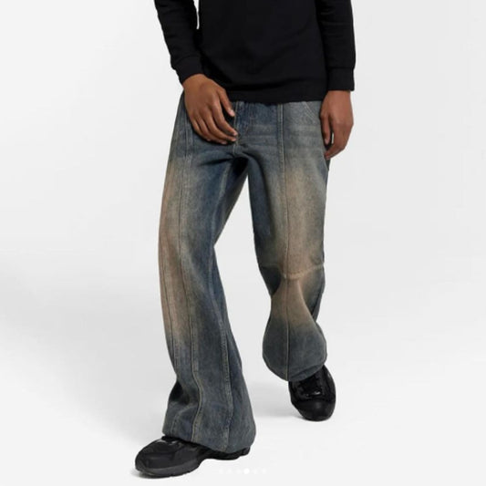 American Retro Washed Stitching Jeans voor Heren & Jongens