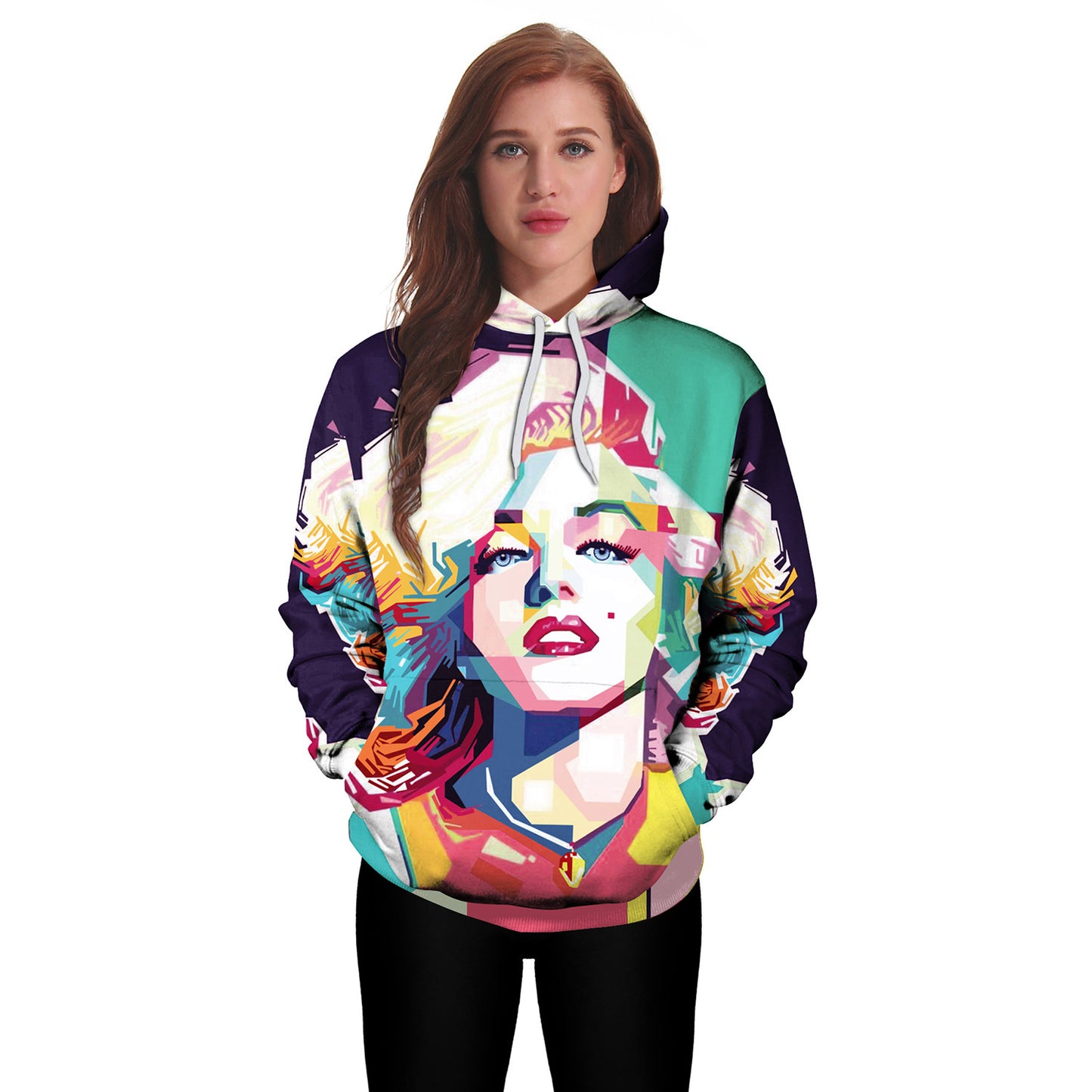 Beauty Aquarel Digitale Print Hoodie