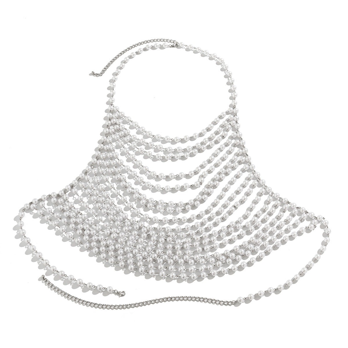 Stijlvolle Elegante Sexy Meerlaagse Bodychain van Imitatie Parels voor Dames