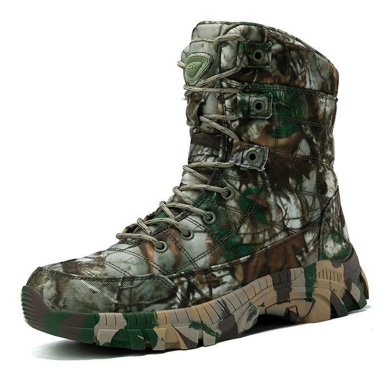 Trendy Casual Outdoor Gecamoufleerde Hoge Trainning/Wandellaarzen voor Heren