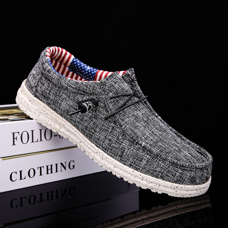 Amerikaanse Comfortabele Casual Effen Kleur Canvas Schoenen van Mesh voor Heren